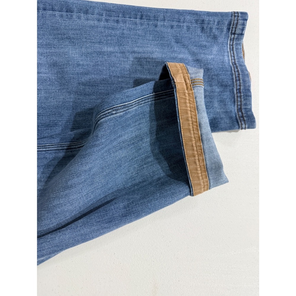 2 Pair Duluth Trading Co Mens Ballroom Relaxed Fit Jeans Blue Work Pants 38x32 - Picture 7 of 10